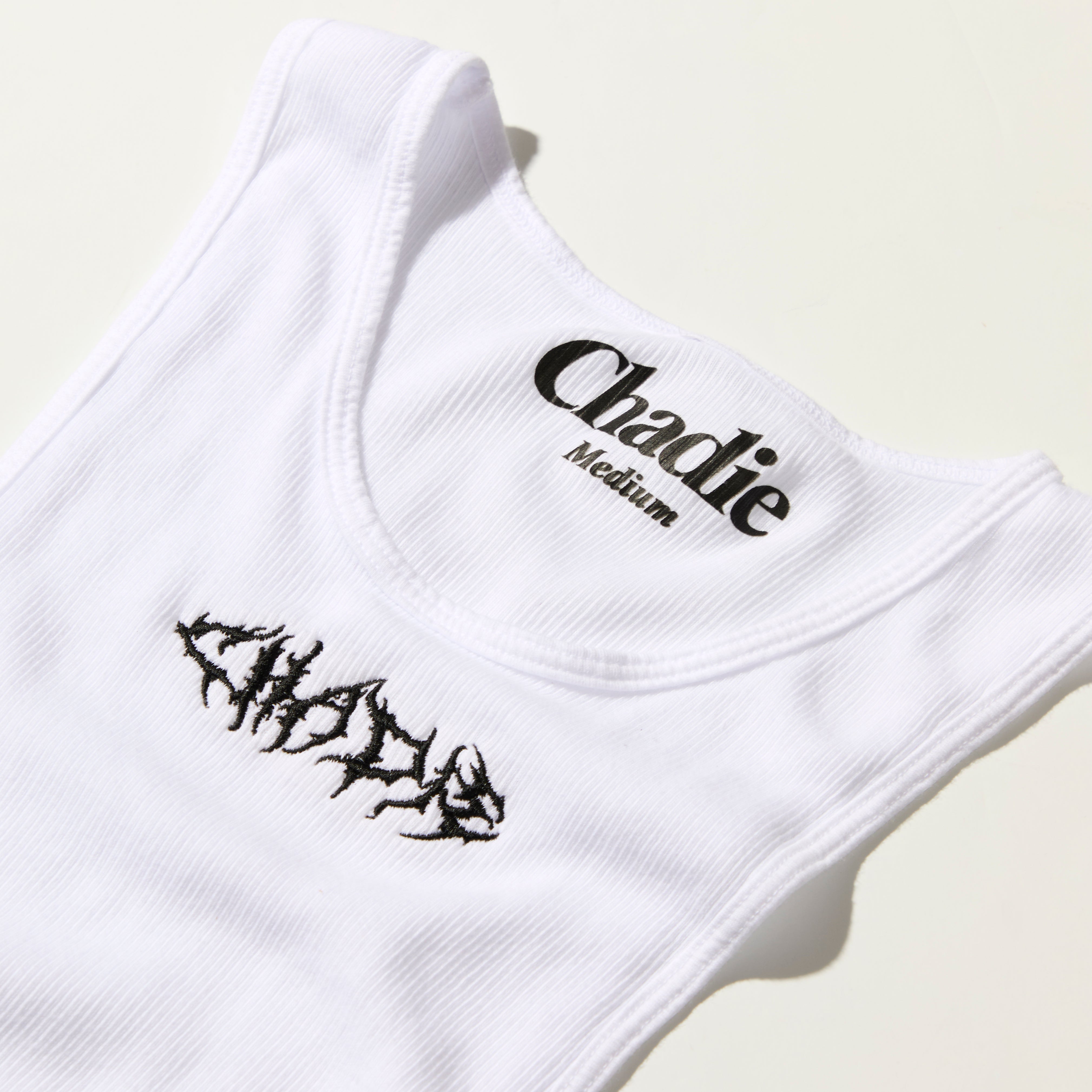Men Metal Tank - White
